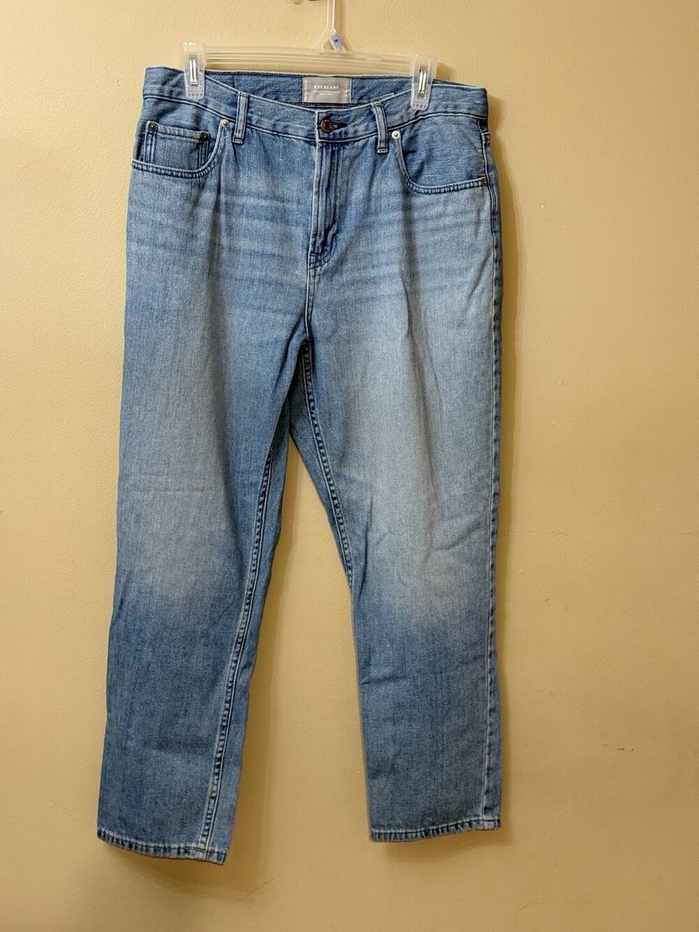 Everlane Super Soft Straight Leg Jeans Womens 31 Regular Blue Cotton Clean Girl